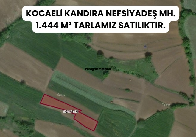 KOCAELİ KANDIRA NEFSİYADEŞ MH. 1.444 M² TARLAMIZ SATILIKTIR. - KOCAELİ KANDIRA fotoğraf 6